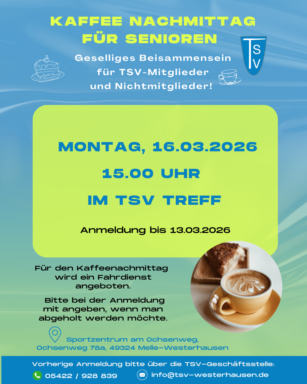 Seniorenkaffee 2025 05 12 Kaffee Nachmittag für Senioren